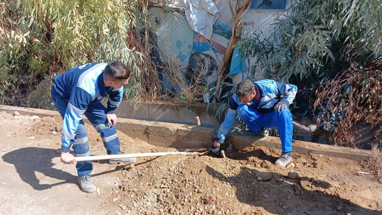 جمع‌آوری ۱۰ فقره انشعاب آب غیرمجاز خانه باغ در ایلام